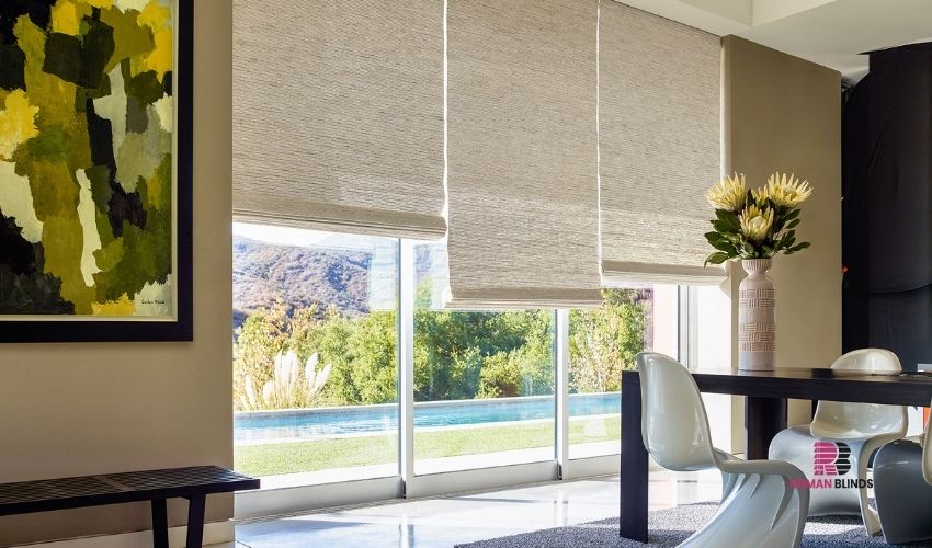 Waterfall Roman Blinds