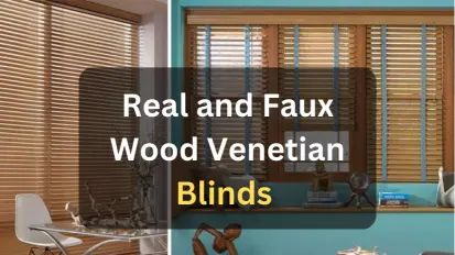 Real and Faux Wood Venetian Blinds 