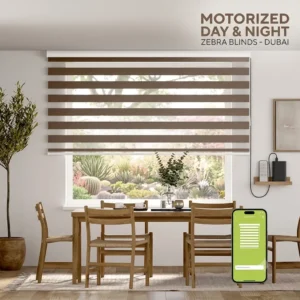 Motorized Day & Night Zebra Blinds Dubai