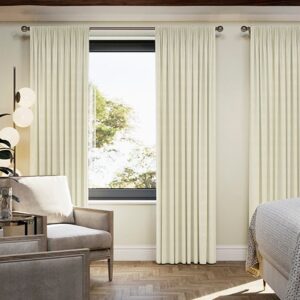 Shima Faux Silk, Oyster - Made to Measure Curtains