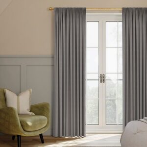 Shima Faux Silk, Platinum - Made to Measure Curtains