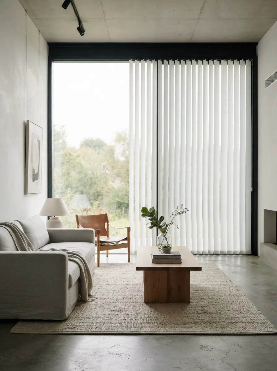 Toledo Crisp White Vertical Blind Dubai