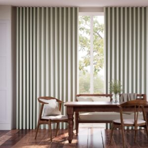 Bijou Linen Oatmeal Motorized Curtains
