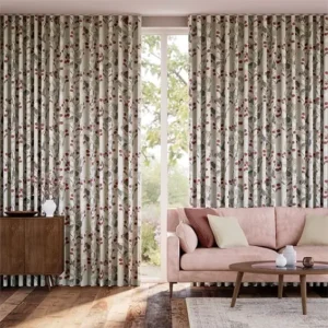 Bursting Berries Linen Wave Curtains
