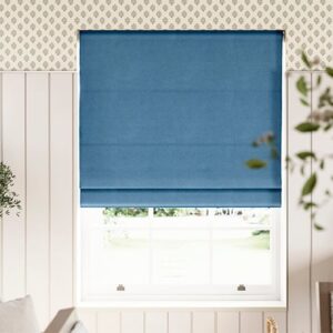 Ashbourne (Blackout), Caspian Blue - Roman Blind
