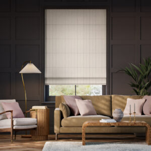 Lucca Stripe Natural Roman Blind