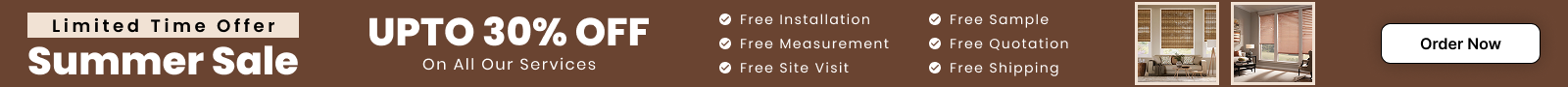 Roman Blinds Sale Banner