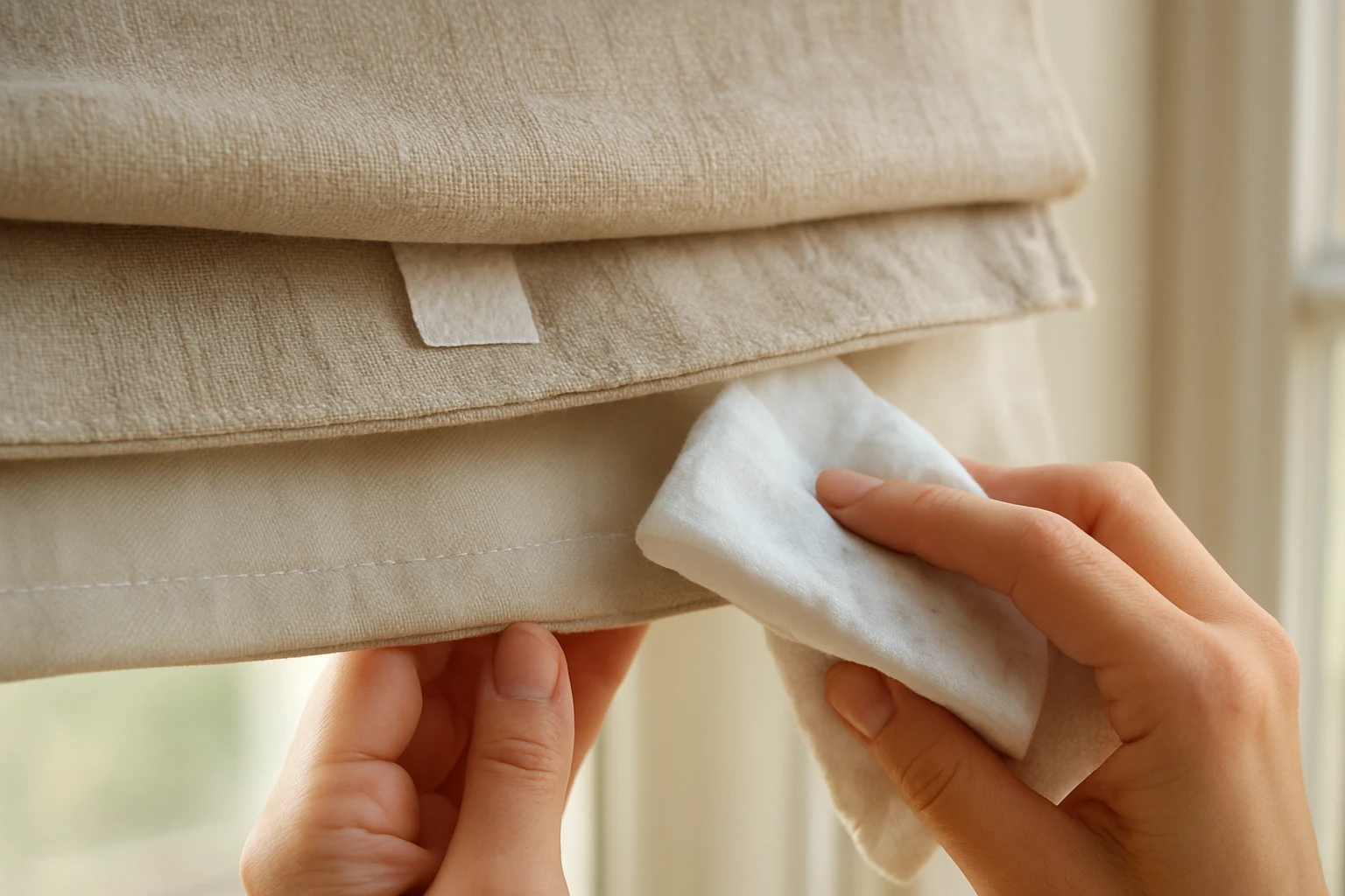 Fabric Roman shade colorfastness test