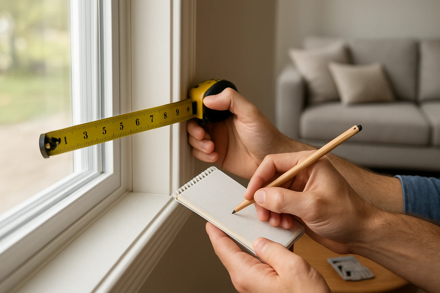 Outside mount roman shades measurement
