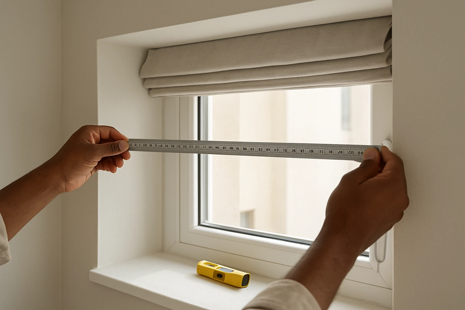 Roman blinds inside mount measurement